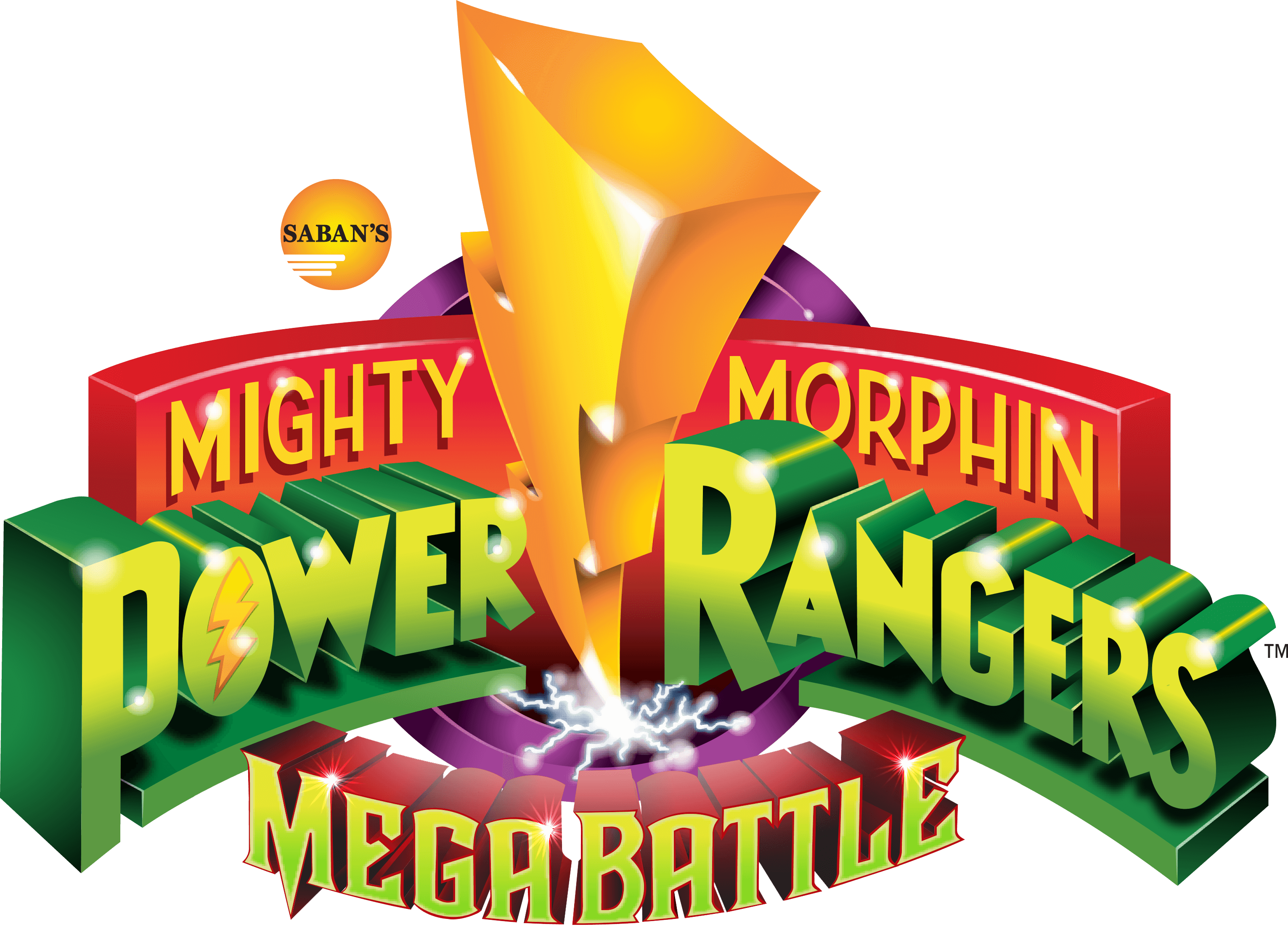 Saban's Mighty Morphin Power Rangers Mega Battle логотип